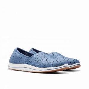 Clarks クラークス レディース 女性用 シューズ 靴 スニーカー 運動靴 Breeze Emily Blue Textile【送料無料】