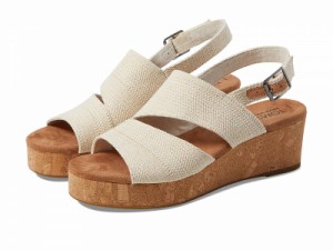 TOMS トムス レディース 女性用 シューズ 靴 ヒール Claudine Natural Metallic Linen【送料無料】