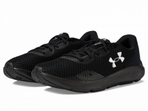 Under Armour アンダーアーマー レディース 女性用 シューズ 靴 スニーカー 運動靴 Charged Pursuit 3 Black/Black/Metallic【送料無料】