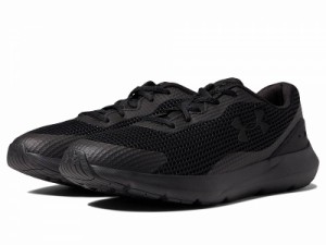 Under Armour アンダーアーマー メンズ 男性用 シューズ 靴 スニーカー 運動靴 Surge 3 Black/Black/Black【送料無料】