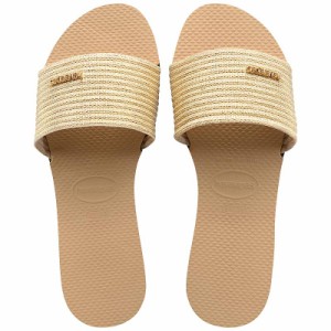 Havaianas ハワイアナス レディース 女性用 シューズ 靴 サンダル You Malta Metallic Flip Flop Sandal Golden【送料無料】
