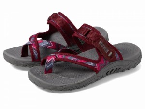 SKECHERS スケッチャーズ レディース 女性用 シューズ 靴 サンダル Reggae Zig Swag Burgundy/Pink【送料無料】