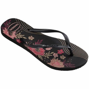 Havaianas ハワイアナス レディース 女性用 シューズ 靴 サンダル Slim Organic Flip Flop Sandal Black 1【送料無料】