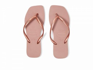 Havaianas ハワイアナス レディース 女性用 シューズ 靴 サンダル Slim Square Flip Flop Sandal Crocus Rose【送料無料】