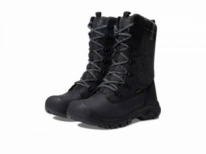 Keen キーン レディース 女性用 シューズ 靴 ブーツ スノーブーツ Greta Tall Boot Waterproof Black/Black Plaid【送料無料】