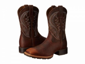 Ariat アリアト メンズ 男性用 シューズ 靴 ブーツ ウエスタンブーツ Hybrid Rancher Brown Oiled Rowdy【送料無料】