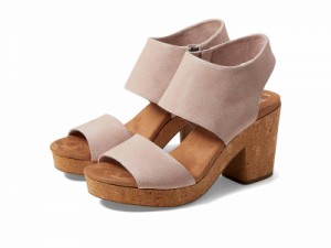 TOMS トムス レディース 女性用 シューズ 靴 ヒール Majorca Platform Ballet Pink Suede【送料無料】