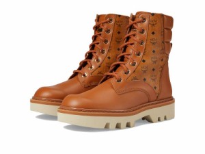 MCM エムシーエム メンズ 男性用 シューズ 靴 ブーツ レースアップ 編み上げ MCM Collection Ankle Boots Cognac【送料無料】