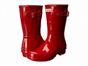 HUNTER ハンター レディース 女性用 シューズ 靴 ブーツ レインブーツ Original Short Gloss Military Red【送料無料】