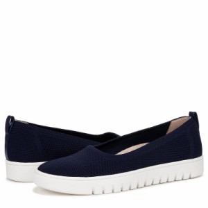 VIONIC バイオニック レディース 女性用 シューズ 靴 フラット Uptown Skimmer Knit Slip-ons Navy Blue Fabric【送料無料】