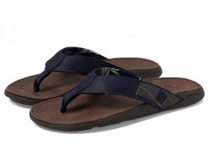 Olukai オルカイ メンズ 男性用 シューズ 靴 サンダル Tuahine Trench Blue/Dark Wood【送料無料】