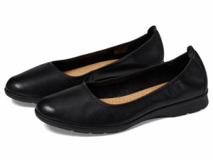 Clarks クラークス レディース 女性用 シューズ 靴 フラット Jenette Ease Black Leather 1【送料無料】