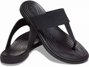 crocs クロックス レディース 女性用 シューズ 靴 サンダル Tulum Flip Black/Black【送料無料】