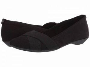 Anne Klein アン クライン レディース 女性用 シューズ 靴 フラット Sport Oalise Black/Black Fabric 2【送料無料】