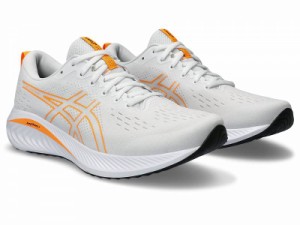 ASICS アシックス メンズ 男性用 シューズ 靴 スニーカー 運動靴 GEL-Excite 10 White/Orange Pop【送料無料】