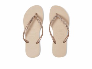 Havaianas ハワイアナス レディース 女性用 シューズ 靴 サンダル Slim Glitter II Flip Flop Sandal Sand Grey【送料無料】