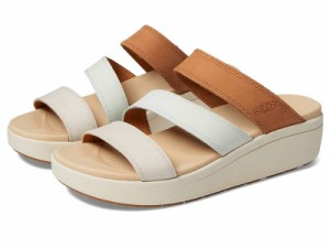 Keen キーン レディース 女性用 シューズ 靴 ヒール Ellecity Slide Natural Leather/Clearly Aqua【送料無料】