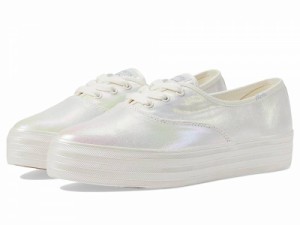 Keds ケッズ レディース 女性用 シューズ 靴 スニーカー 運動靴 Point Lace Up White Pearlized Textile【送料無料】