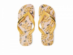 Havaianas ハワイアナス レディース 女性用 シューズ 靴 サンダル Farm Cheetah Bananas Flip-Flop Caja Yellow【送料無料】