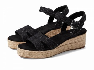 TOMS トムス レディース 女性用 シューズ 靴 ヒール Audrey Black Metallic Linen Stripe【送料無料】