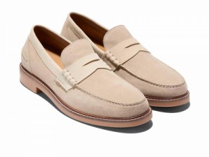 Cole Haan コールハーン メンズ 男性用 シューズ 靴 ローファー Pinch Prep Penny Loafer Sesame Suede/White Cap【送料無料】