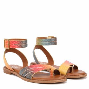 Franco Sarto フランコサルト レディース 女性用 シューズ 靴 サンダル Greene Ankle Strap Flat Sandals Rainbow Snake【送料無料】