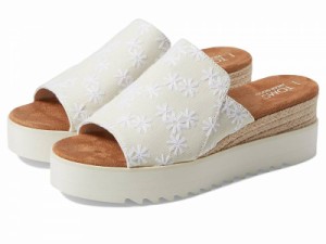 TOMS トムス レディース 女性用 シューズ 靴 ヒール Diana Mule Natural Embroidered Floral【送料無料】