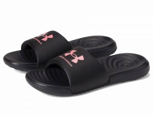 Under Armour アンダーアーマー レディース 女性用 シューズ 靴 サンダル Ansa Fix Slides Black/Black/Pink Elixir【送料無料】