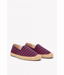 Soludos ソルドス メンズ 男性用 シューズ 靴 ローファー Original Espadrille Dark Navy / Red【送料無料】