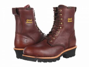 Chippewa チペワ メンズ 男性用 シューズ 靴 ブーツ ワークブーツ 8 Waterproof Insulated Steel Toe Logger Brown【送料無料】