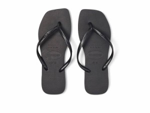 Havaianas ハワイアナス レディース 女性用 シューズ 靴 サンダル Slim Square Flip Flop Sandal Black【送料無料】