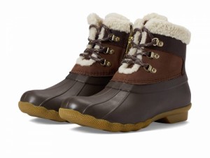 Sperry スペリー レディース 女性用 シューズ 靴 ブーツ レインブーツ Saltwater Alpine Leather Brown【送料無料】