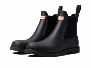 HUNTER ハンター メンズ 男性用 シューズ 靴 ブーツ レインブーツ Commando Chelsea Boot Black【送料無料】