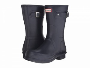 HUNTER ハンター メンズ 男性用 シューズ 靴 ブーツ レインブーツ Original Short Rain Boots Navy【送料無料】