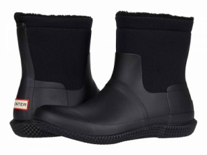 HUNTER ハンター メンズ 男性用 シューズ 靴 ブーツ レインブーツ Original Sherpa Boots Black【送料無料】