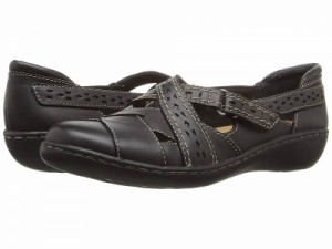 Clarks クラークス レディース 女性用 シューズ 靴 フラット Ashland Spin Q Black【送料無料】