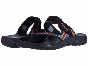 SKECHERS スケッチャーズ レディース 女性用 シューズ 靴 サンダル Reggae Mad Swag Black【送料無料】