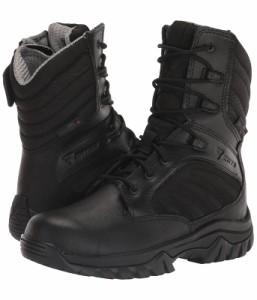 Bates Footwear ベイツ レディース 女性用 シューズ 靴 ブーツ レースアップ 編み上げ GX X2 Tall Side Zip Dryguard+ Black【送料無料】