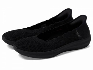 SKECHERS スケッチャーズ レディース 女性用 シューズ 靴 フラット Cleo- Swift Hands Free Slip-Ins Black【送料無料】