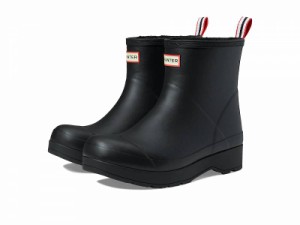 HUNTER ハンター メンズ 男性用 シューズ 靴 ブーツ レインブーツ Play Short Sherpa Insulated Boot Black【送料無料】