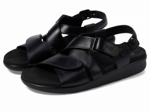 SAS サス レディース 女性用 シューズ 靴 サンダル Huggy Adjustable Comfort Sandal Black【送料無料】
