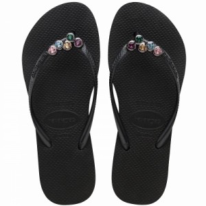 Havaianas ハワイアナス レディース 女性用 シューズ 靴 サンダル Slim Flatform Luxury Sandals Black【送料無料】