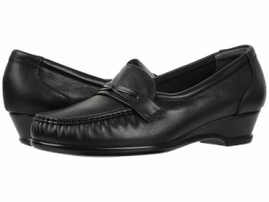 SAS サス レディース 女性用 シューズ 靴 ローファー ボートシューズ Easier Slip On Loafer Black【送料無料】