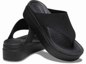 crocs クロックス レディース 女性用 シューズ 靴 サンダル Brooklyn Flip Low Wedge Black【送料無料】
