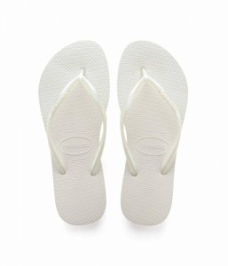 Havaianas ハワイアナス レディース 女性用 シューズ 靴 サンダル Slim Flip Flop Sandal White【送料無料】