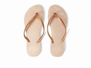 Havaianas ハワイアナス レディース 女性用 シューズ 靴 サンダル Slim Gloss Flip Flop Sandal Beige【送料無料】