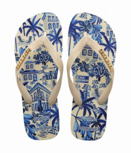 Havaianas ハワイアナス レディース 女性用 シューズ 靴 サンダル Farm Blue Street Flip-Flops Beige【送料無料】