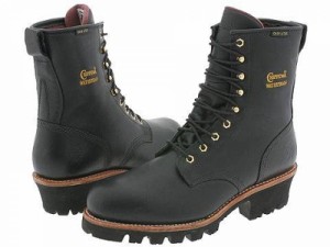 Chippewa チペワ メンズ 男性用 シューズ 靴 ブーツ ワークブーツ 8 Black Logger W/P Insulated Steel Toe Black Oiled【送料無料】