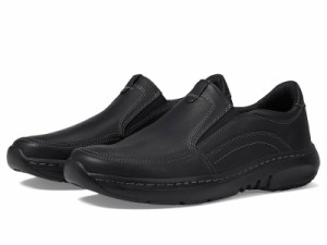 Clarks クラークス メンズ 男性用 シューズ 靴 ローファー Clarkspro Step Black Leather【送料無料】