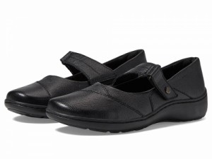 Clarks クラークス レディース 女性用 シューズ 靴 フラット Cora Gema Black Leather【送料無料】